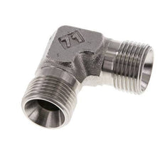 90° L-Koppeling G3/8'' Hoge Druk RVS 60° Conus 325bar Hydrauliek