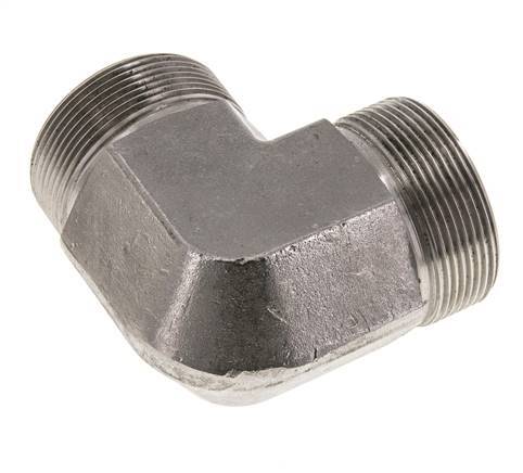 90° L-Koppeling G2'' Hoge Druk RVS 60° Conus 175bar Hydrauliek