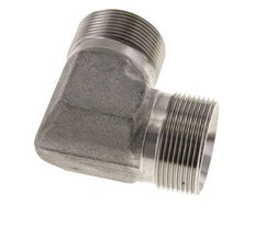 90° L-Koppeling G1 1/2'' Hoge Druk RVS 60° Conus 190bar Hydrauliek