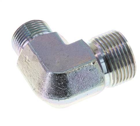 90° L-Verloopkoppeling G3/4 '' X G1 '' Hoge Druk Staal 60° Conus 225bar Hydrauliek