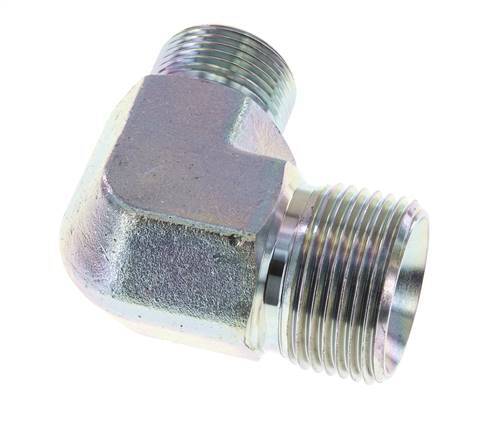 90° L-Verloopkoppeling G3/4 '' X G1 '' Hoge Druk Staal 60° Conus 225bar Hydrauliek