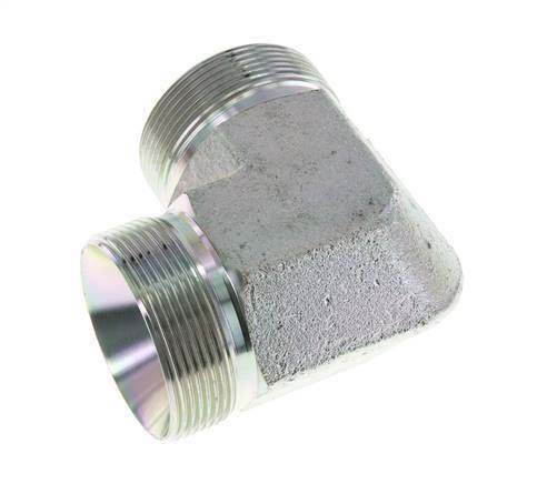 90° L-Koppeling G2'' Hoge Druk Staal 60° Conus 175bar Hydrauliek