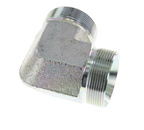 90° L-Koppeling G2'' Hoge Druk Staal 60° Conus 175bar Hydrauliek