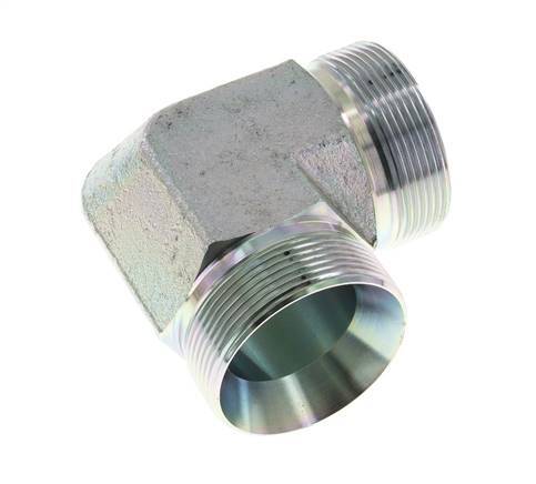 90° L-Koppeling G2'' Hoge Druk Staal 60° Conus 175bar Hydrauliek