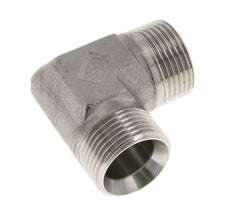 90° L-Koppeling G1'' Hoge Druk RVS 60° Conus 225bar Hydrauliek