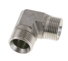 90° L-Koppeling G1'' Hoge Druk RVS 60° Conus 225bar Hydrauliek
