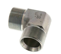 90° L-Koppeling G1 1/2'' Hoge Druk Staal 60° Conus 190bar Hydrauliek