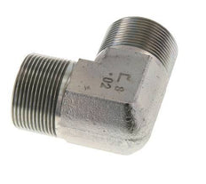 90° L-Koppeling G1 1/2'' Hoge Druk Staal 60° Conus 190bar Hydrauliek