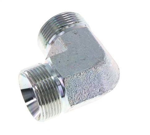 90° L-Koppeling G1 1/4'' Hoge Druk Staal 60° Conus 190bar Hydrauliek