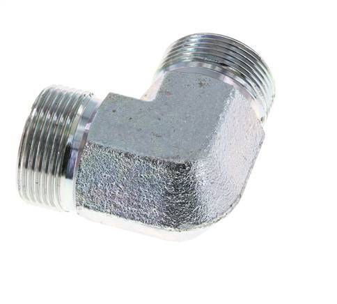 90° L-Koppeling G1 1/4'' Hoge Druk Staal 60° Conus 190bar Hydrauliek