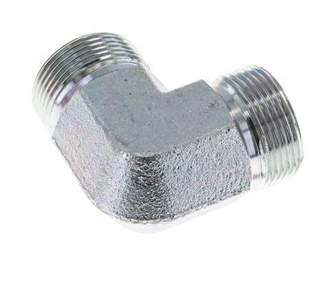 90° L-Koppeling G1 1/4'' Hoge Druk Staal 60° Conus 190bar Hydrauliek