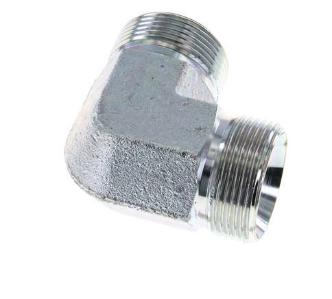 90° L-Koppeling G1 1/4'' Hoge Druk Staal 60° Conus 190bar Hydrauliek