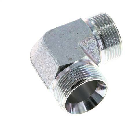 90° L-Koppeling G1 1/4'' Hoge Druk Staal 60° Conus 190bar Hydrauliek