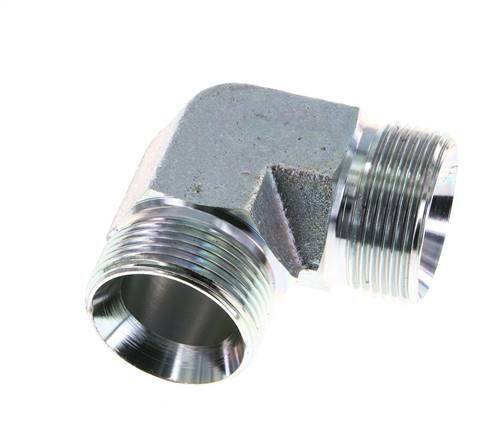 90° L-Koppeling G1 1/4'' Hoge Druk Staal 60° Conus 190bar Hydrauliek