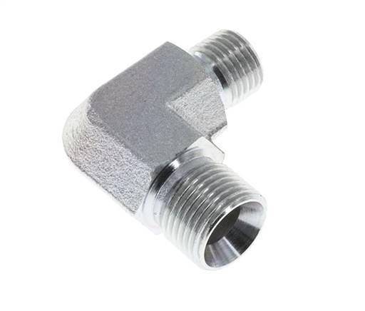 90° L-Koppeling Reducerende Fitting G1/4 '' X G3/8 '' Hoge Druk Staal 60° Conus 325bar Hydrauliek