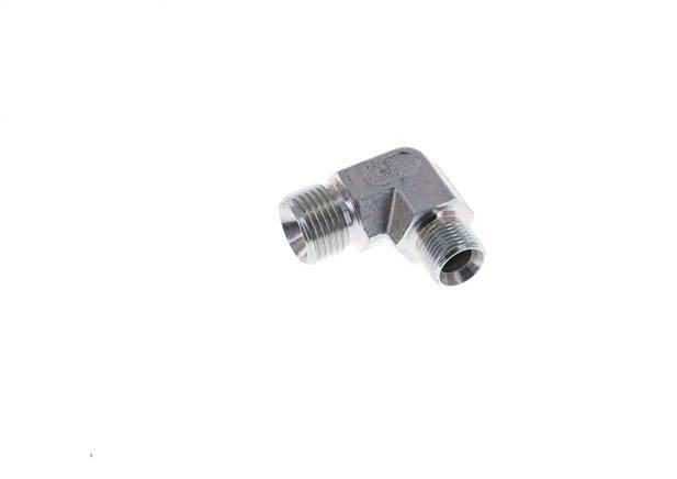 90° L-Koppeling Reducerende Fitting G3/8 '' X G1/2 '' Hoge Druk Staal 60° Conus 325bar Hydrauliek