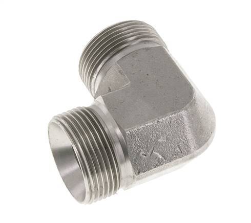 90° L-Koppeling G1 1/4'' Hoge Druk RVS 60° Conus 190bar Hydrauliek