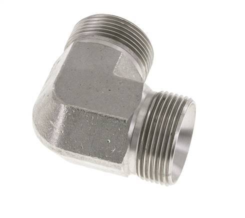 90° L-Koppeling G1 1/4'' Hoge Druk RVS 60° Conus 190bar Hydrauliek