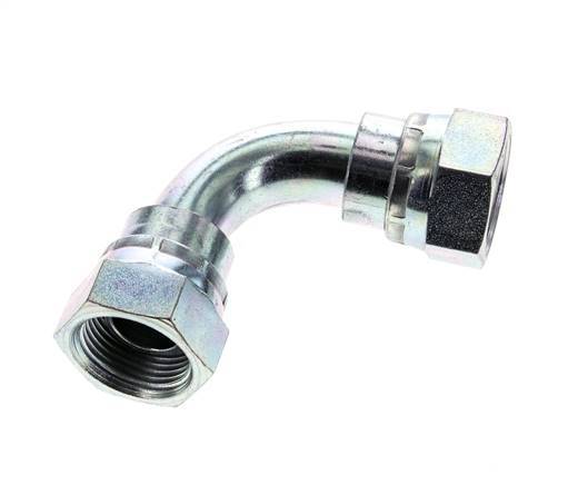 90° L-Koppeling G3/4 '' Binnendraad Hoge Druk Staal 60° Conus 175bar Hydrauliek