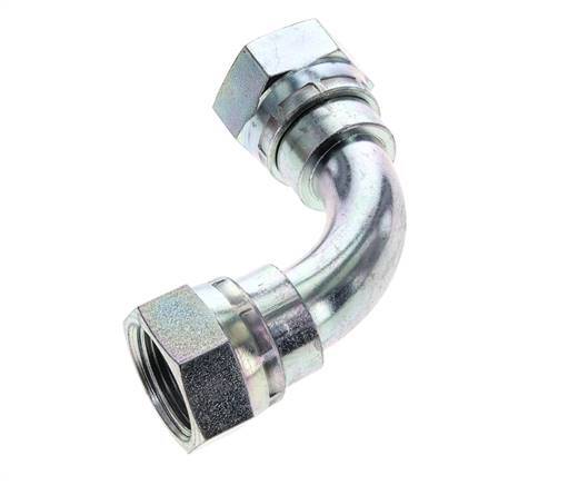 90° L-Koppeling G3/4 '' Binnendraad Hoge Druk Staal 60° Conus 175bar Hydrauliek