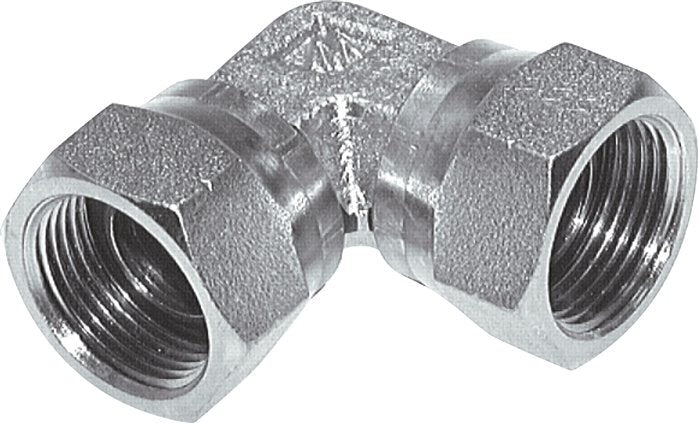 90° L-Koppeling G2'' Binnendraad Hoge Druk Staal 60° Conus 75bar Hydrauliek