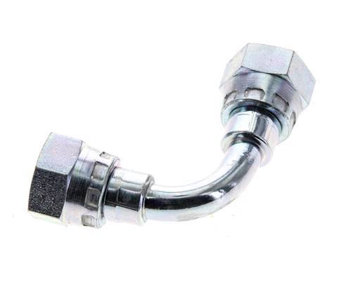 90° L-Koppeling G1/4 '' Binnendraad Hoge Druk Staal 60° Conisch 575bar Hydrauliek