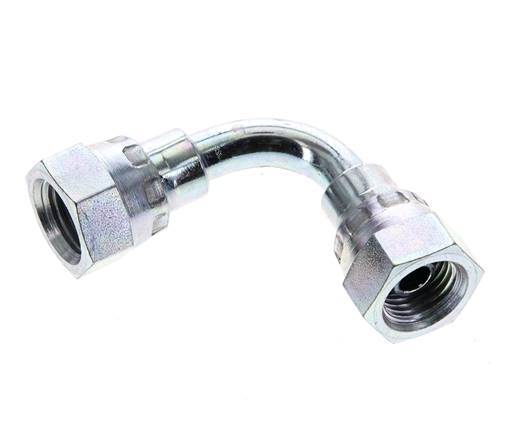 90° L-Koppeling G1/4 '' Binnendraad Hoge Druk Staal 60° Conisch 575bar Hydrauliek