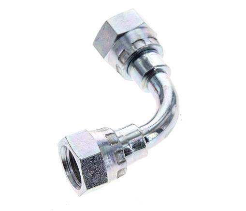 90° L-Koppeling G1/4 '' Binnendraad Hoge Druk Staal 60° Conisch 575bar Hydrauliek