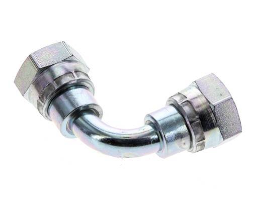 90° L-Koppeling G3/8'' Binnendraad Hoge Druk Staal 60° Conisch 425bar Hydrauliek