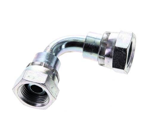 90° L-Koppeling G3/8'' Binnendraad Hoge Druk Staal 60° Conisch 425bar Hydrauliek