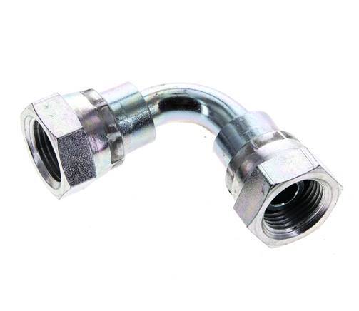 90° L-Koppeling G3/8'' Binnendraad Hoge Druk Staal 60° Conisch 425bar Hydrauliek