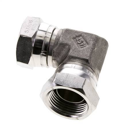 L-Koppeling G1/60" Binnendraad Hoge Druk RVS 350bar Hydrauliek