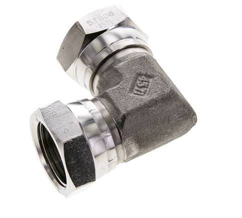 L-Koppeling G1/60" Binnendraad Hoge Druk RVS 350bar Hydrauliek