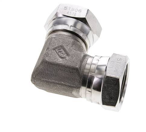 L-Koppeling G1/60" Binnendraad Hoge Druk RVS 350bar Hydrauliek