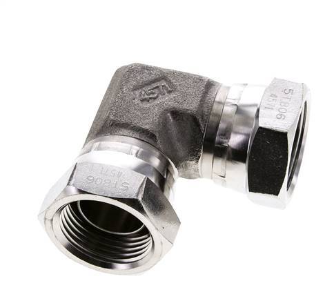 L-Koppeling G1/60" Binnendraad Hoge Druk RVS 350bar Hydrauliek