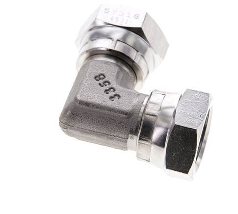 L-Koppeling G1/2" Binnendraad Hoge Druk RVS 350bar Hydrauliek