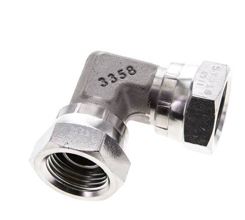 L-Koppeling G1/2" Binnendraad Hoge Druk RVS 350bar Hydrauliek