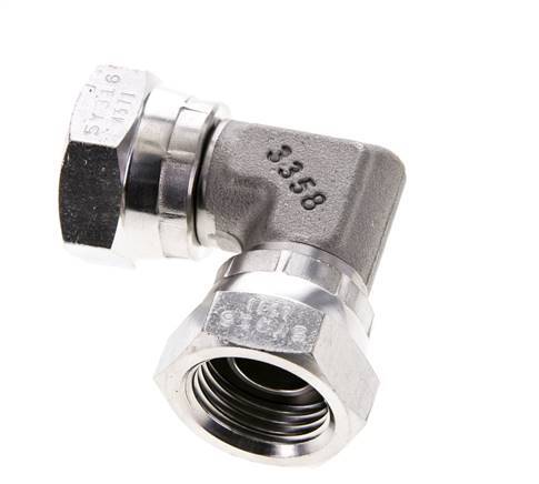 L-Koppeling G1/2" Binnendraad Hoge Druk RVS 350bar Hydrauliek