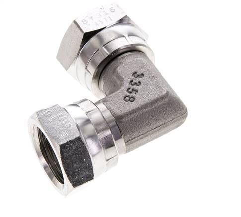 L-Koppeling G1/2" Binnendraad Hoge Druk RVS 350bar Hydrauliek