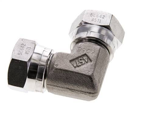 90° L-Koppeling G3/4 '' Binnendraad Hoge Druk RVS 60-Graden Conische Afdichting 175bar Hydrauliek
