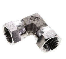 90° L-Koppeling G3/4 '' Binnendraad Hoge Druk RVS 60-Graden Conische Afdichting 175bar Hydrauliek
