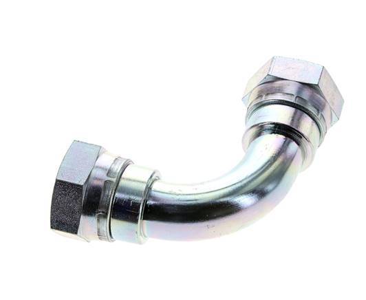 90° L-Koppeling G1'' Binnendraad Hoge Druk Staal 60° Conus 150bar Hydrauliek
