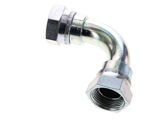 90° L-Koppeling G1'' Binnendraad Hoge Druk Staal 60° Conus 150bar Hydrauliek