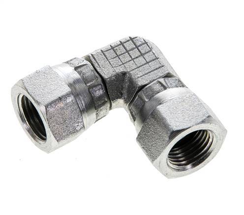90° L-Koppeling G1/8'' Binnendraad Hoge Druk Staal 60° Conisch 575bar Hydrauliek