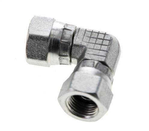90° L-Koppeling G1/8'' Binnendraad Hoge Druk Staal 60° Conisch 575bar Hydrauliek