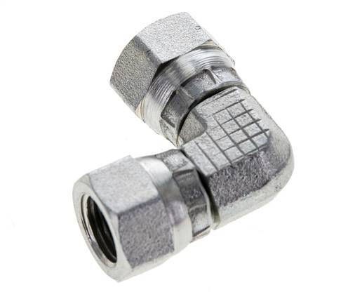 90° L-Koppeling G1/8'' Binnendraad Hoge Druk Staal 60° Conisch 575bar Hydrauliek