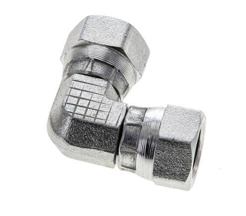 90° L-Koppeling G1/8'' Binnendraad Hoge Druk Staal 60° Conisch 575bar Hydrauliek