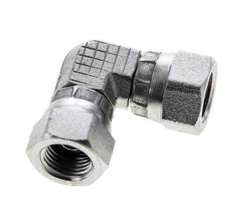 90° L-Koppeling G1/8'' Binnendraad Hoge Druk Staal 60° Conisch 575bar Hydrauliek