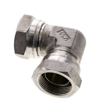 L-Koppeling G1/1/4" Binnendraad Hoge Druk RVS 350bar Hydrauliek
