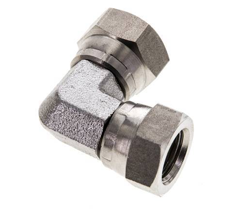 L-Koppeling G1/4" Binnendraad Hoge Druk RVS 350bar Hydrauliek